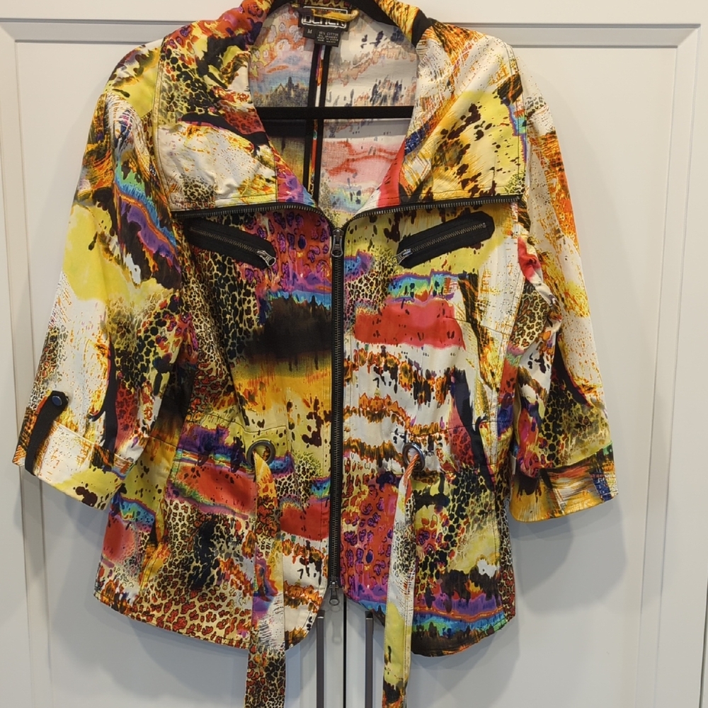 Multicolor Abstract Blazer